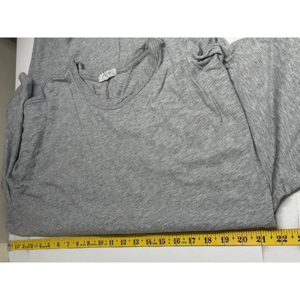 Rag & Bone Dress Womens Large Gray Pima Cotton T-Shirt Casual Lounge Relaxed - Picture 12 of 13
